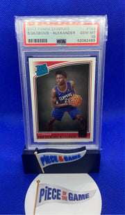 Shai Gilgeous-Alexander 2018 Panini Donruss PSA 10 Rated Rookie