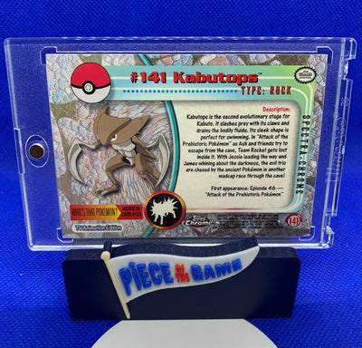 Kabutops 2000 Pokemon Topps Chrome Spectra Refractor #141