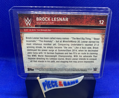 Brock Lesner 2015 Topps Chrome WWE X-Fractor #12