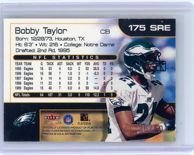 Bobby Taylor 2000 Fleer/SkyBx red stars foil #'d 36/50