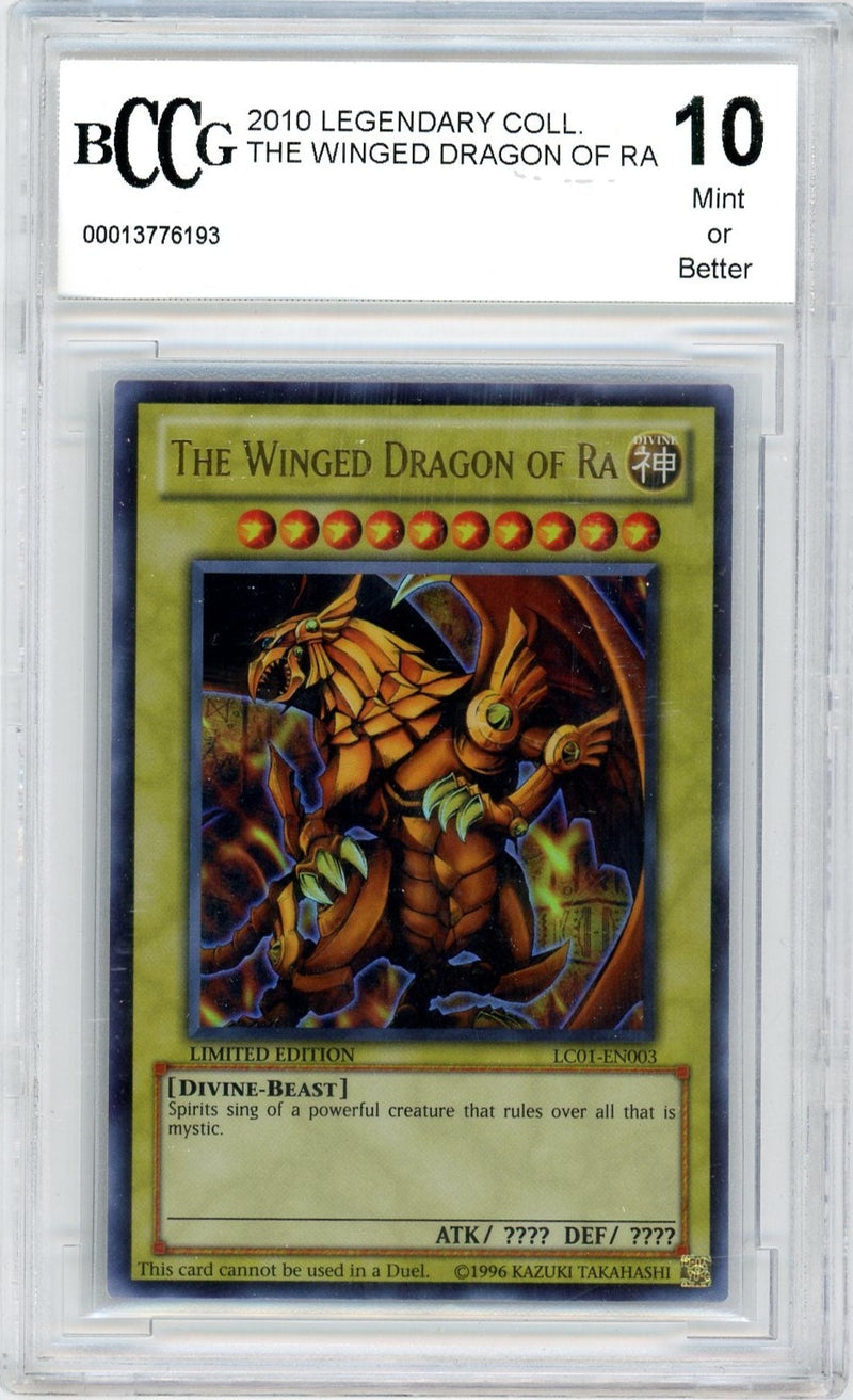The Winged Dragon Of Ra Legendary Collection BCCG 10