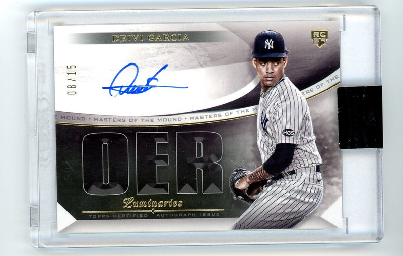 Deivi Garcia 2021 Topps Luminaries Masters of the Mound autograph rookie card 