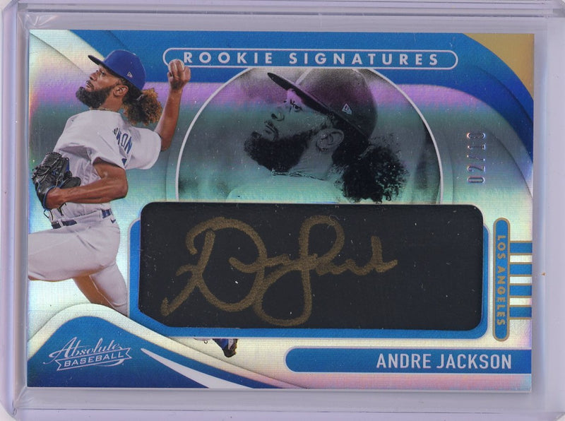 Andre Jackson 2022 Panini Absolute Rookie Signatures 