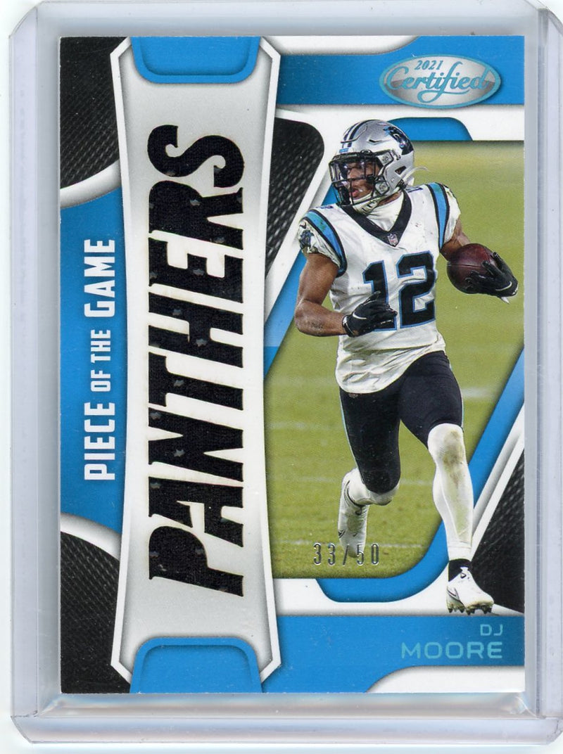 DJ Moore 2021 Panini Certified Piece of the Game 