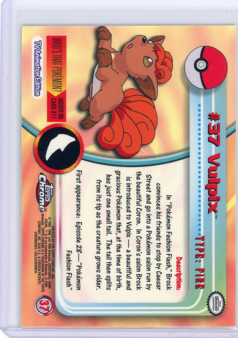 Vulpix 2000 Topps Chrome Pokémon 