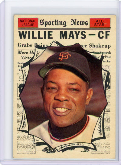 Willie Mays 1961 Topps Sporting News All-Star #579