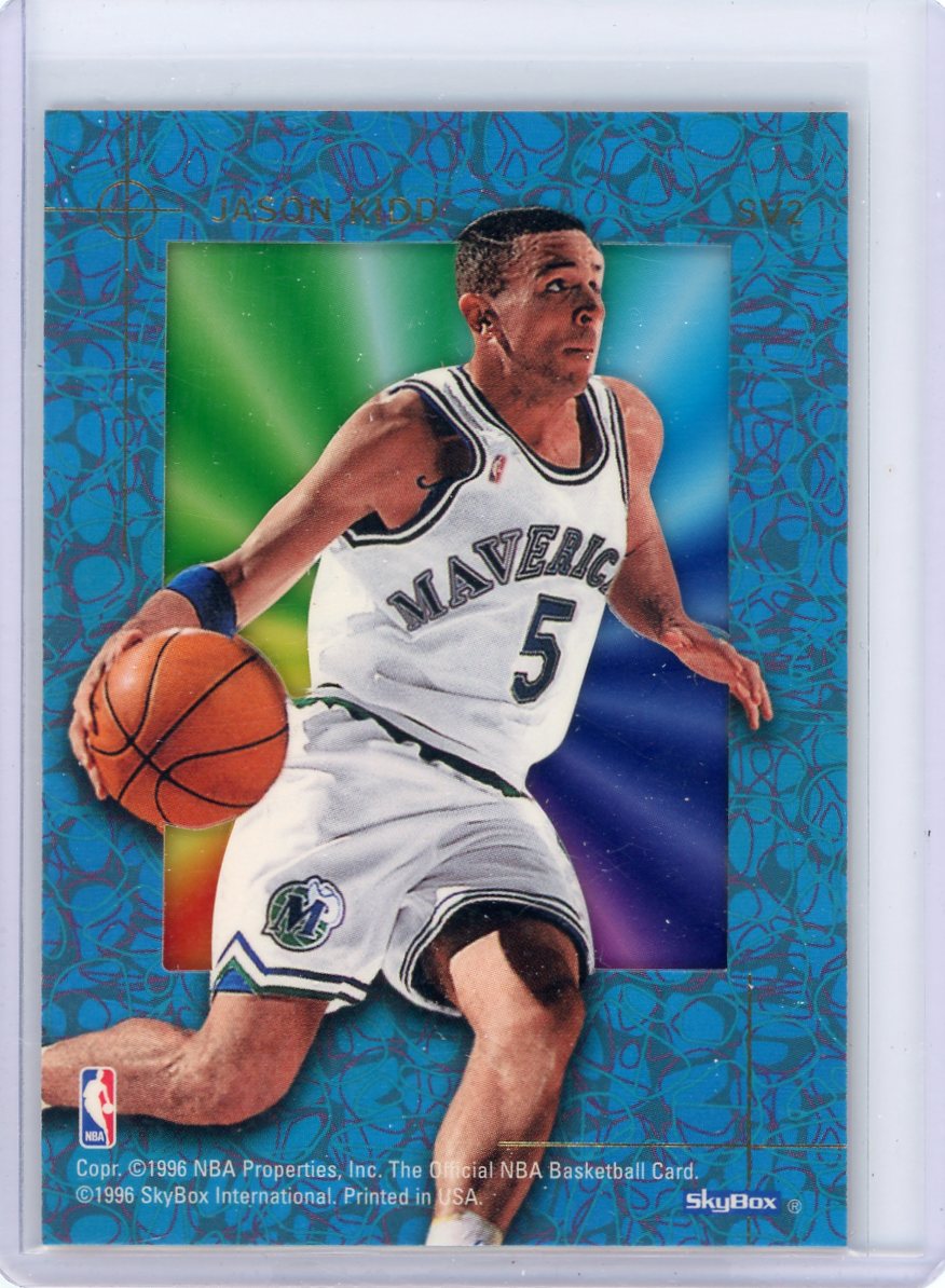 Jason Kidd 1996 NBA Hoops SkyBx International Sky View tie-dye acetate #SV2