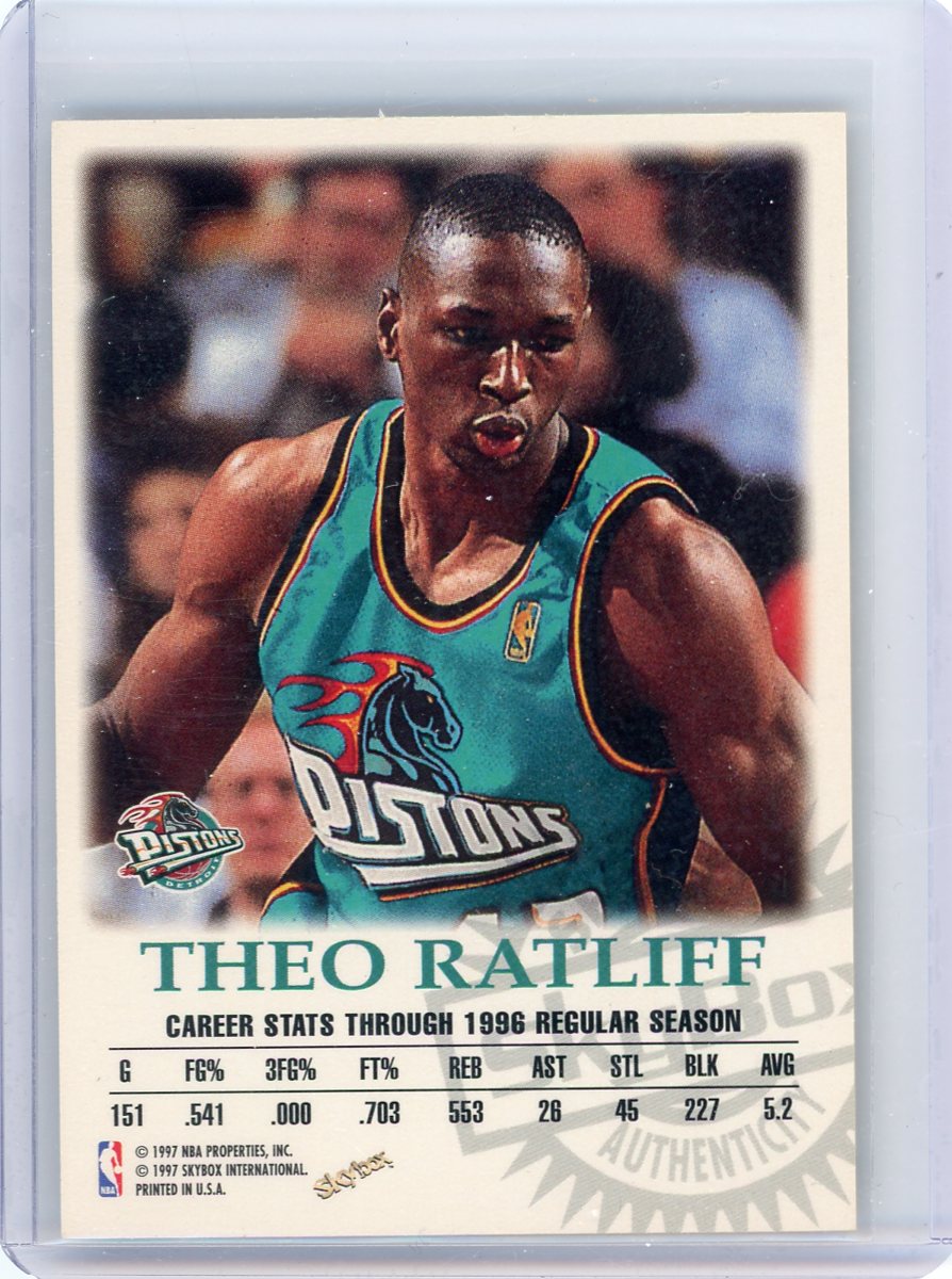 Theo Ratliff 1997 Seal of SkyBx Autographics