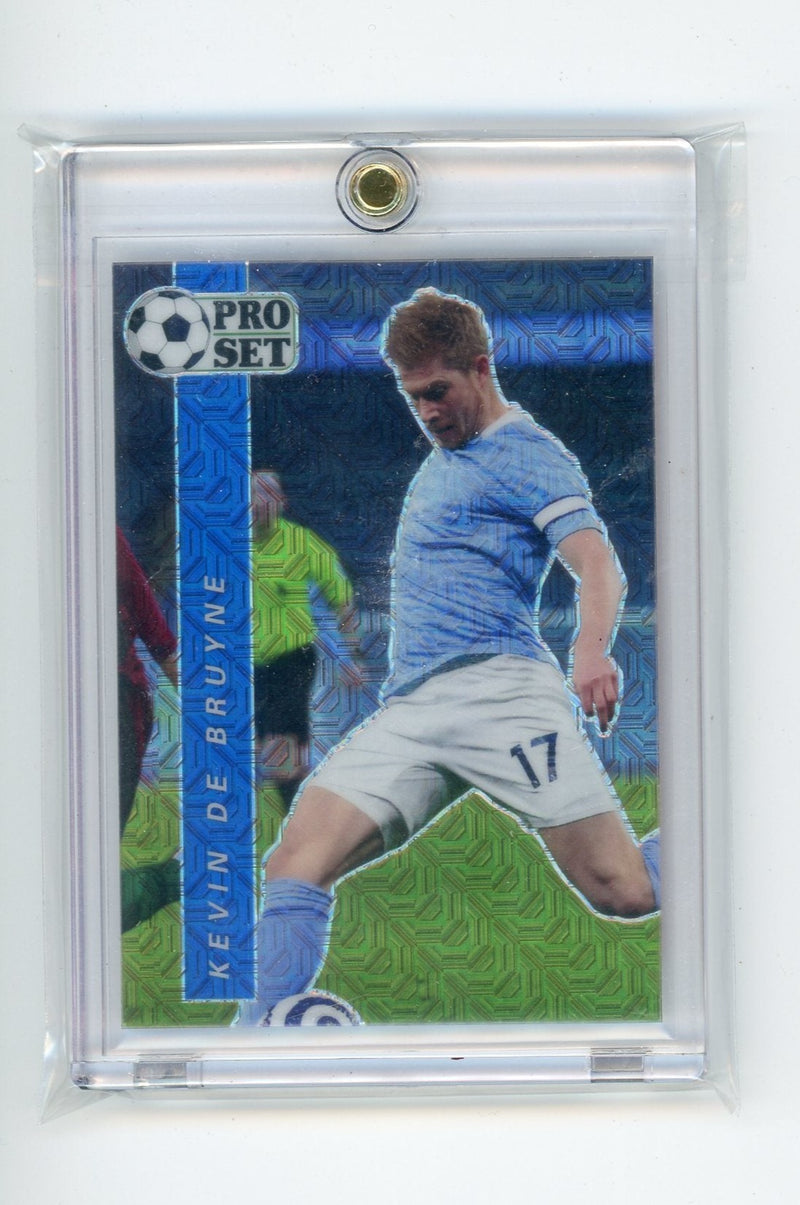 Kevin De Bruyne 2021 Leaf Pro Set blue mojo 