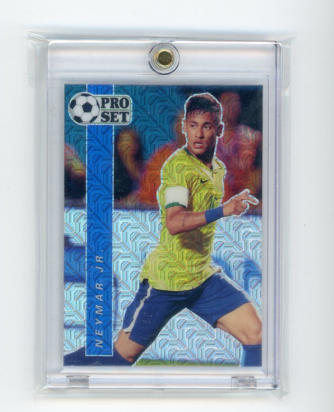 2021 Leaf Pro Set Metal Soccer Neymar Jr Rainbow Green 2024 Prism #d /25 PSA 9!