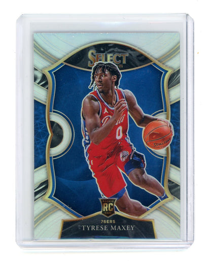 Tyrese Maxey 2020 Panini Select Concourse Silver Prizm Rookie Card
