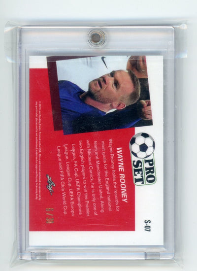 Wayne Rooney 2021 Leaf Pro Set blue mojo #'d 6/30