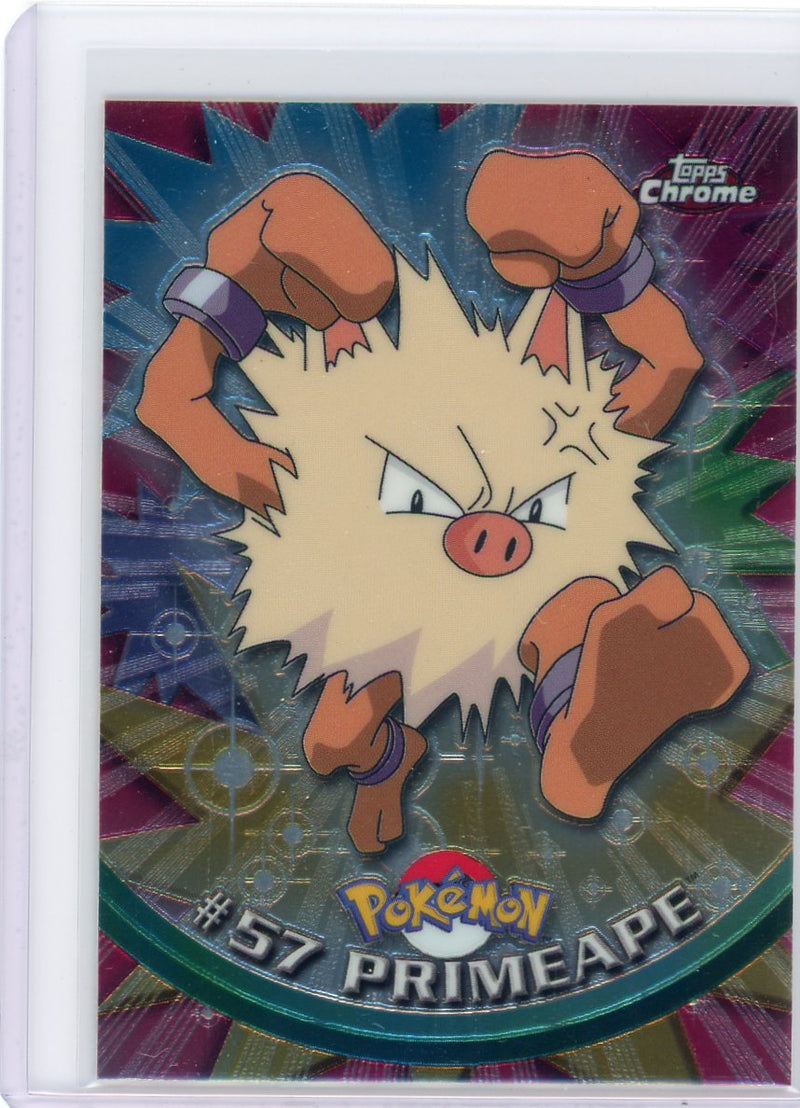 Primeape 2000 Topps Chrome Pokémon 