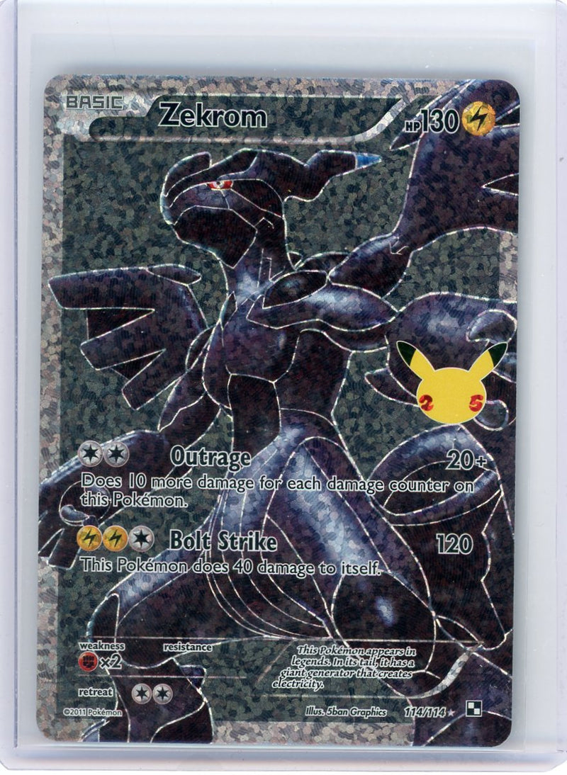 Zekrom 2020 Pokémon Celebrations rare holo 114/114