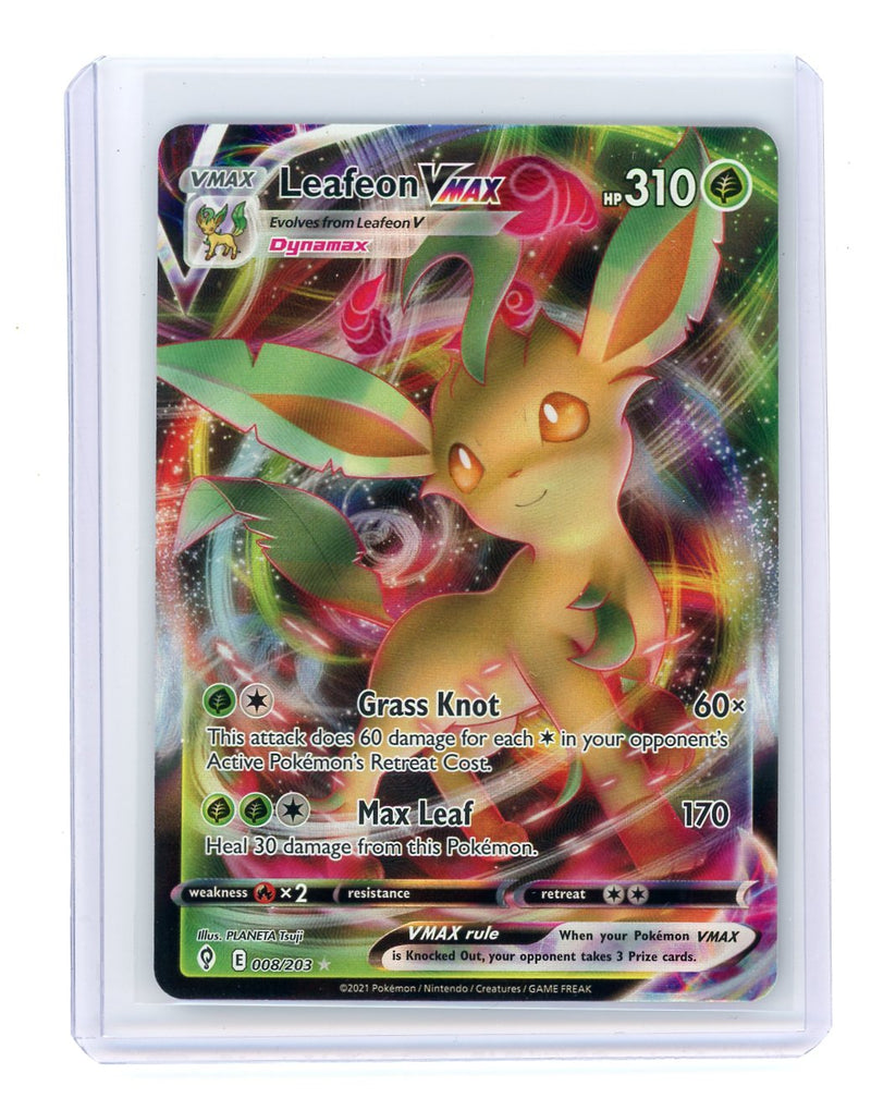 Leafeon VMAX 2021 Pokémon rare holo 008/203