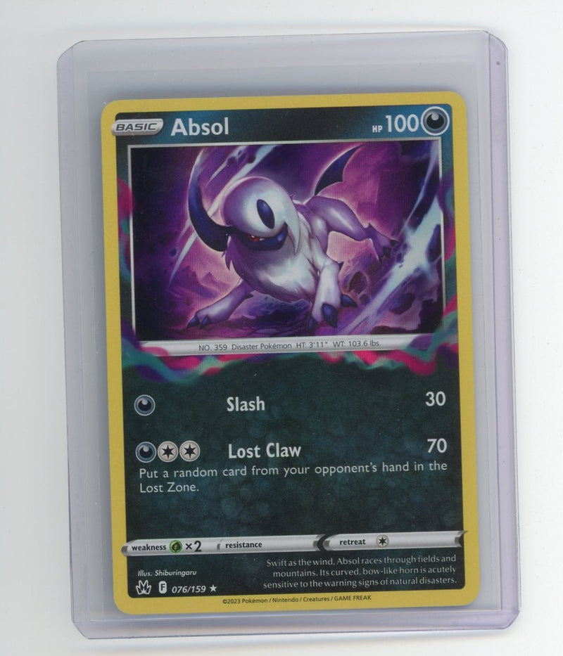 Absol 2023 Pokémon rare holo 076/159