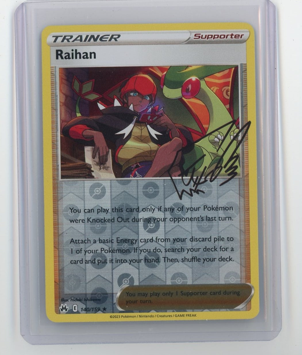 raihan pokemon card signed Leon Hop Bea Nessa Bede - 6 Holo Autograph Set - Crown Zenith Hideki Ishikawa Crown Zenith Singles Pokemon Sword and Shield Crown