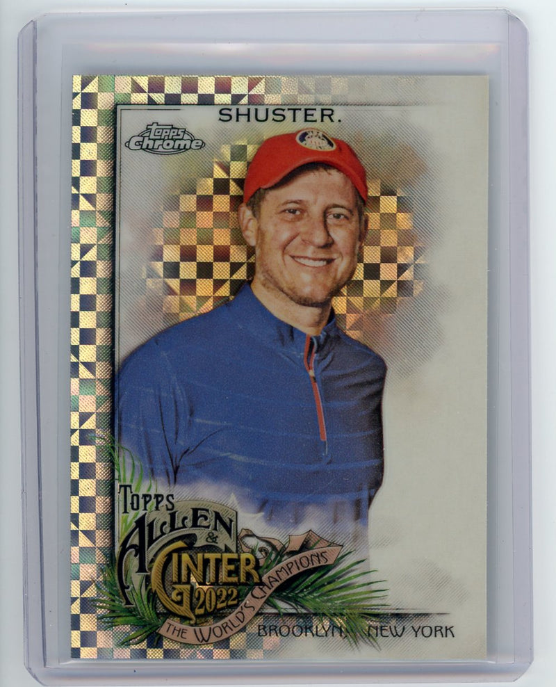 John Shuster 2022 Topps Chrome Allen & Ginter X-fractor