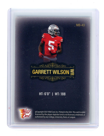 Garrett Wilson 2022 Wild Card Matte rookie card