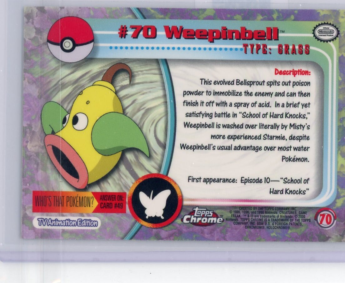 Weepingbell Topps Pokémon foil #70