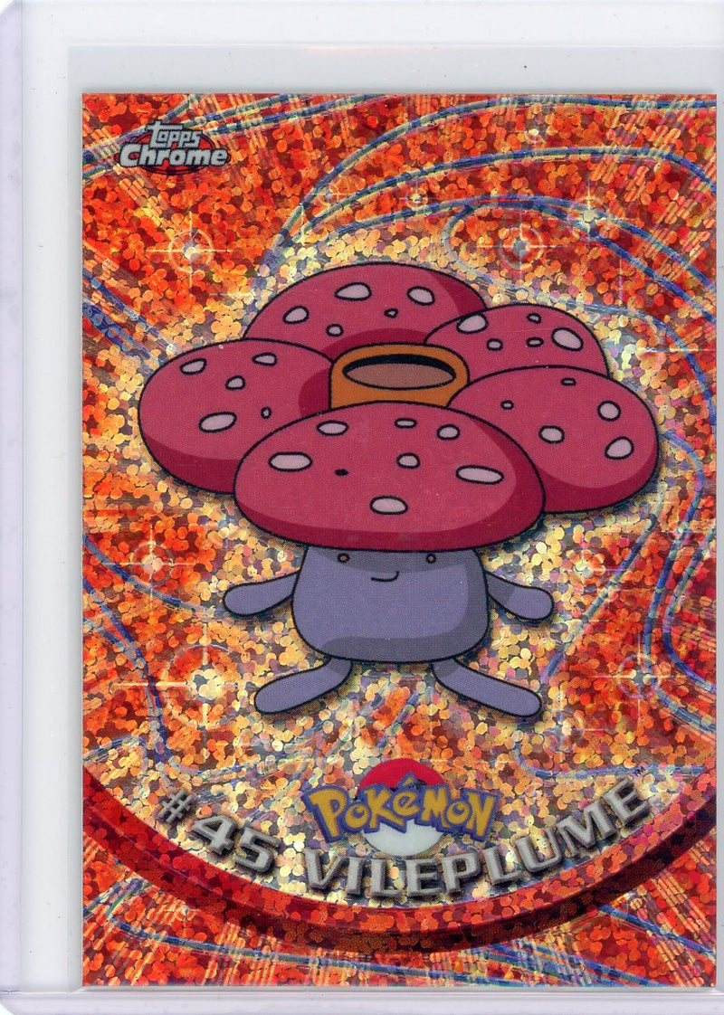 Vileplume 2000 Pokemon Topps Chrome Sparkle Refractor 