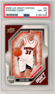 Stephen Curry 2009 Upper Deck Draft Edition Rookie #34 PSA 8