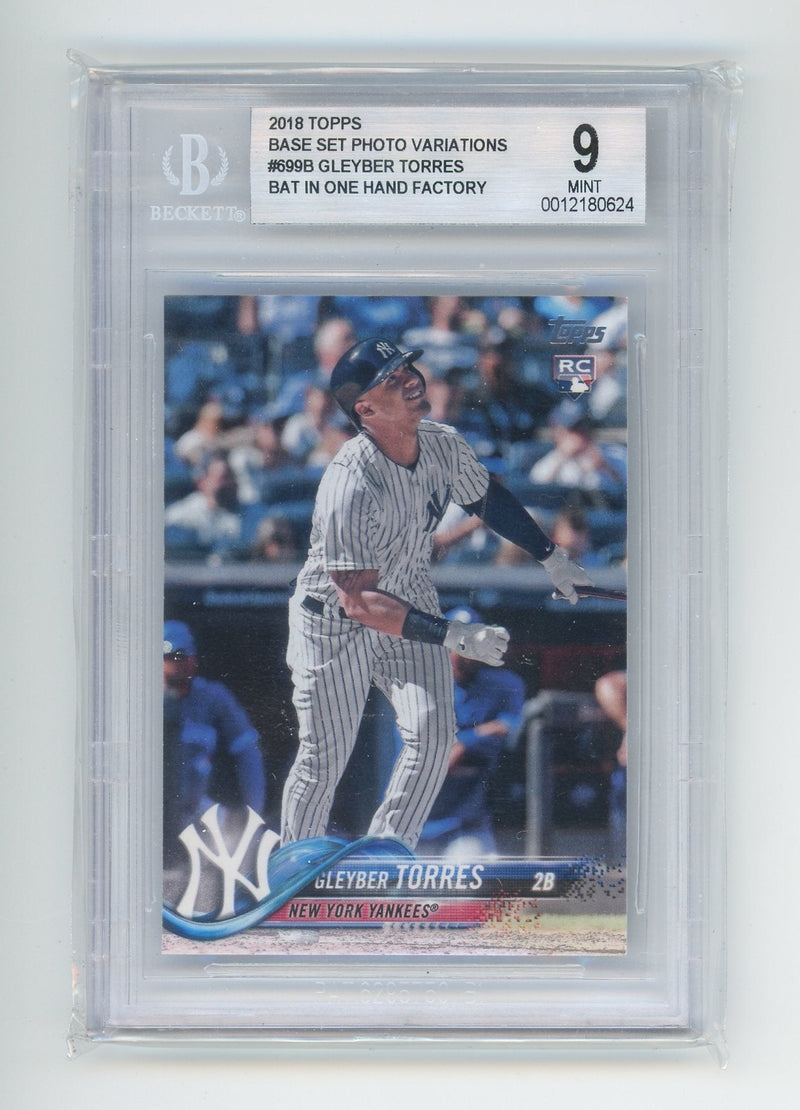 2018 Topps Base Set Photo Variations Gleyber Torres BGS 9