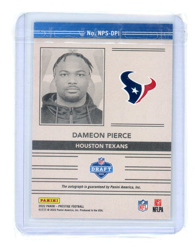 Dameon Pierce 2022 Panini Prestige NFL Passport autograph rookie card