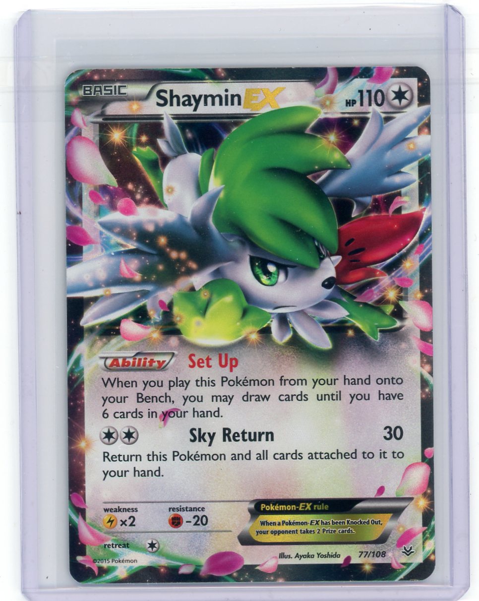 Pokemon - Shaymin-EX (77/108) - XY Roaring Skies