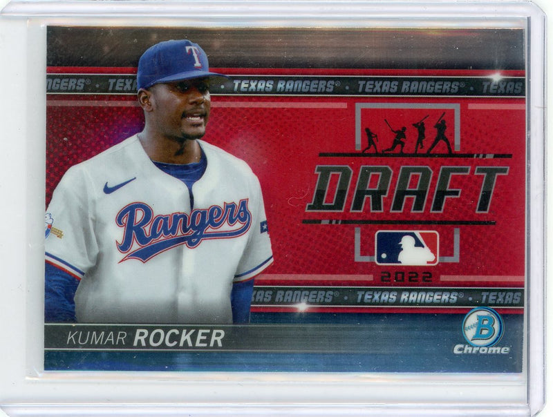 Kumar Rocker 2022 1st Bowman Draft "Draft Night" chrome