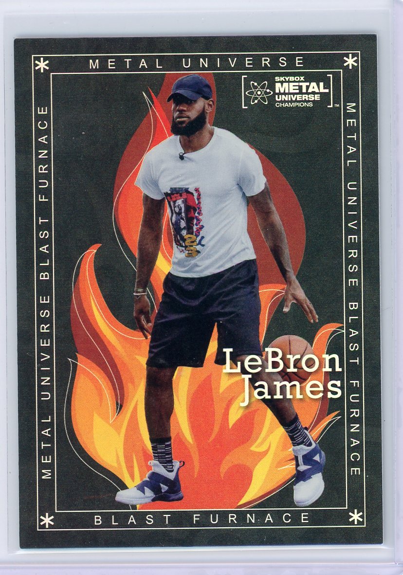 LeBron James 2021 Upper Deck SkyBx Metal Blast Furnace holo #BF-24