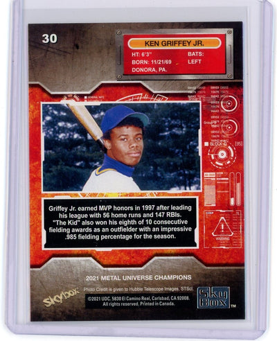 Ken Griffey Jr. 2021 Upper Deck SkyBx Metal Universe Champions #30