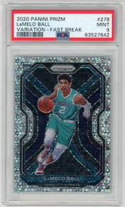 LaMelo Ball 2020 Panini Prizm Fast Break Variation RC PSA 9 #278