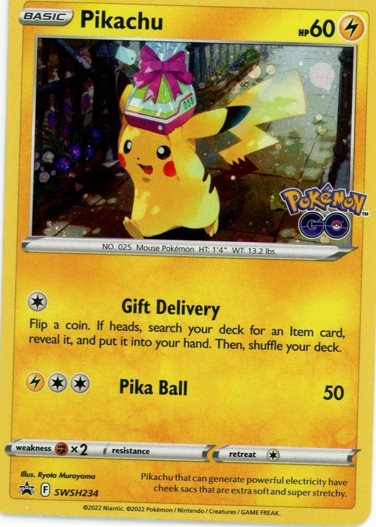 Pikachu Pokémon Go Black Star Promo SWSH234