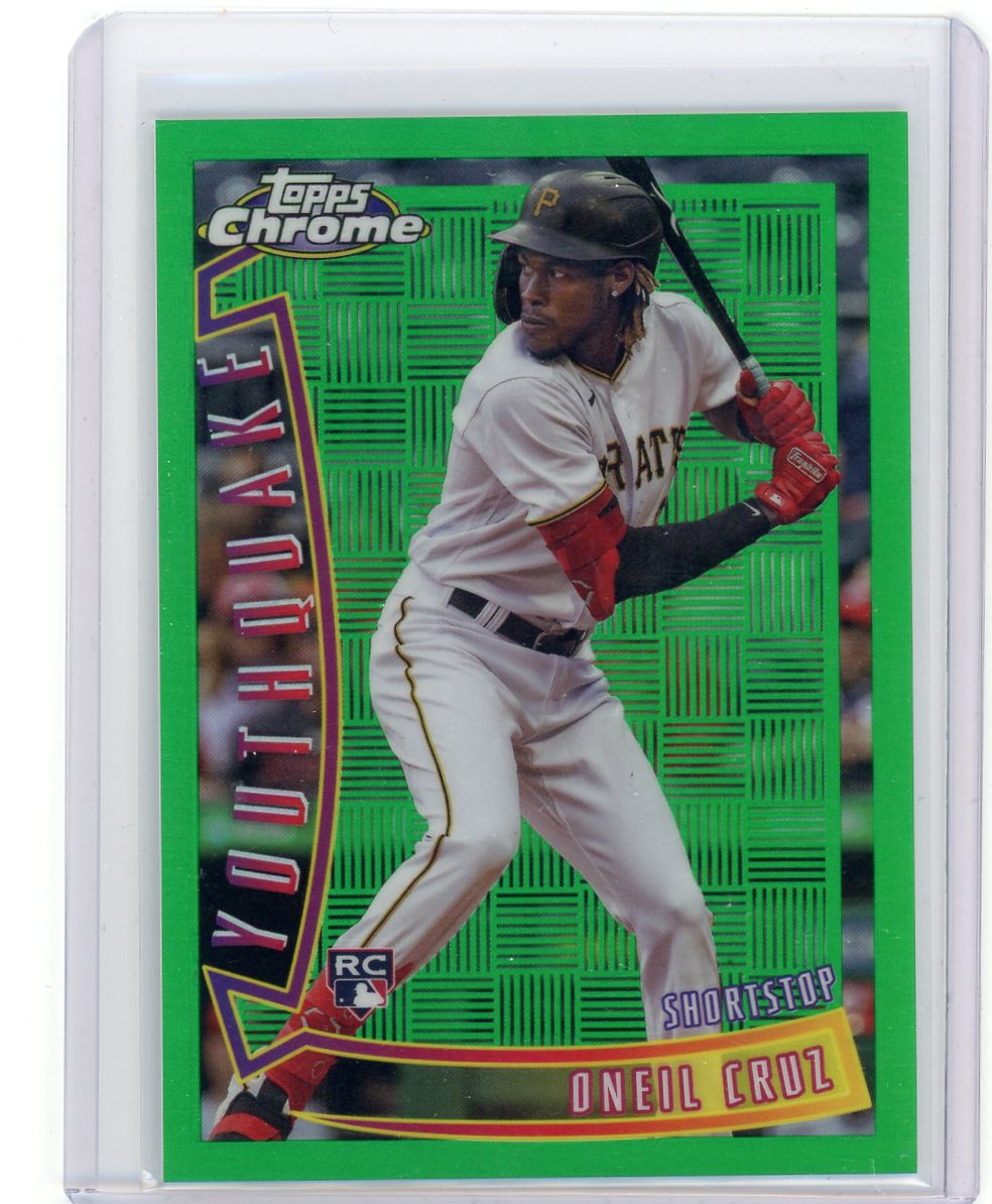 Oneil Cruz 2022 Topps Chrome Youthquake Green Refractor #'d 79/99