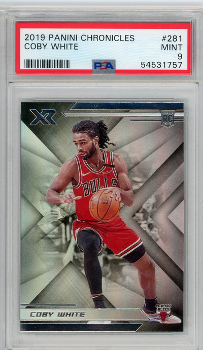 Coby White 2019 Panini Chronicles XR Rookie #281 PSA 9