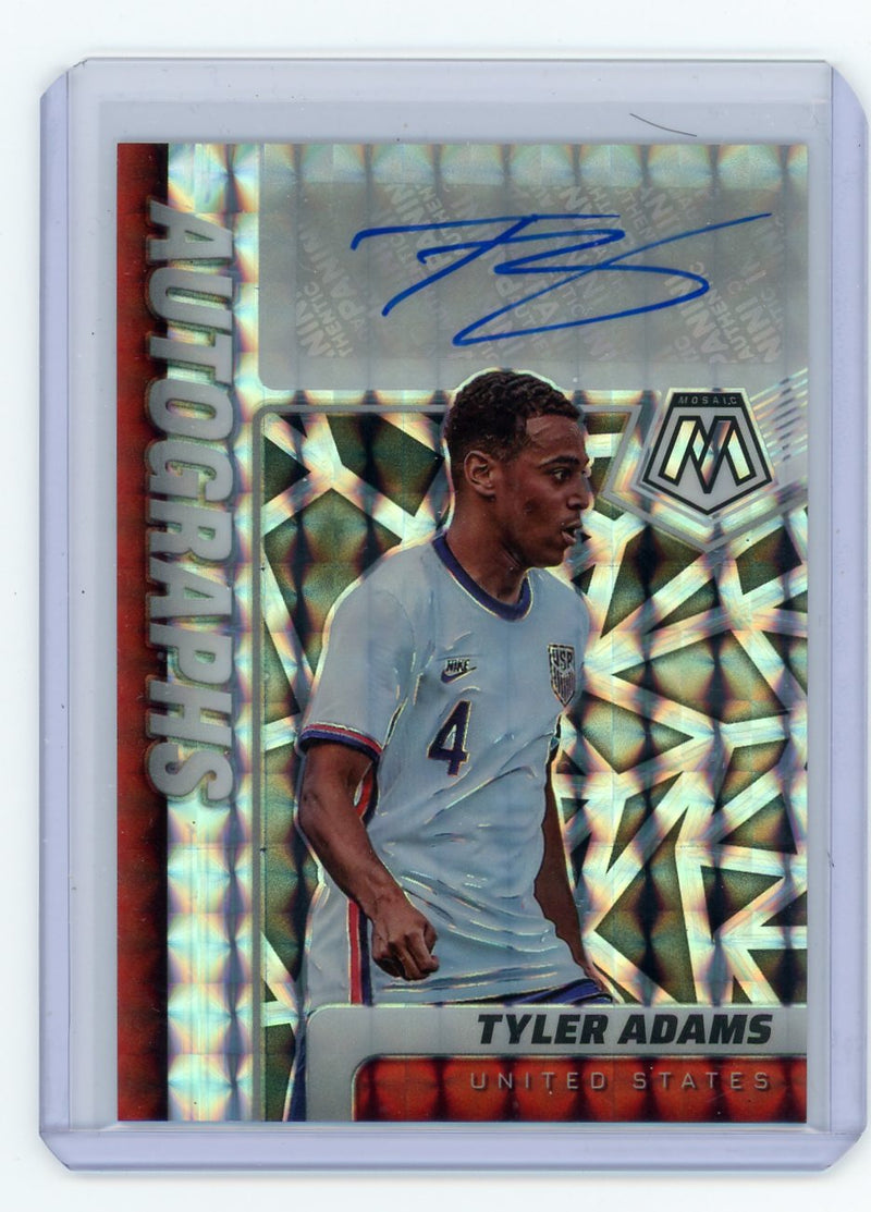 Tyler Adams 2021 Mosaic Road to FIFA World Cup Autographs Mosaic