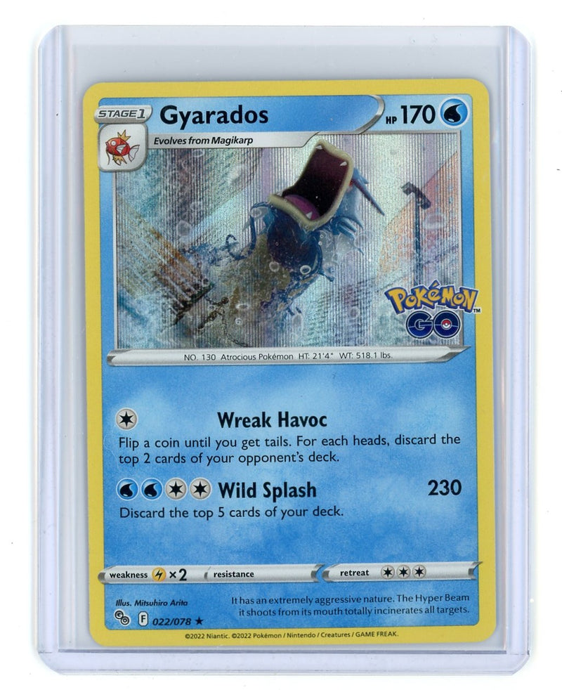 Gyarados 2022 Pokémon Go rare reverse holo 022/078