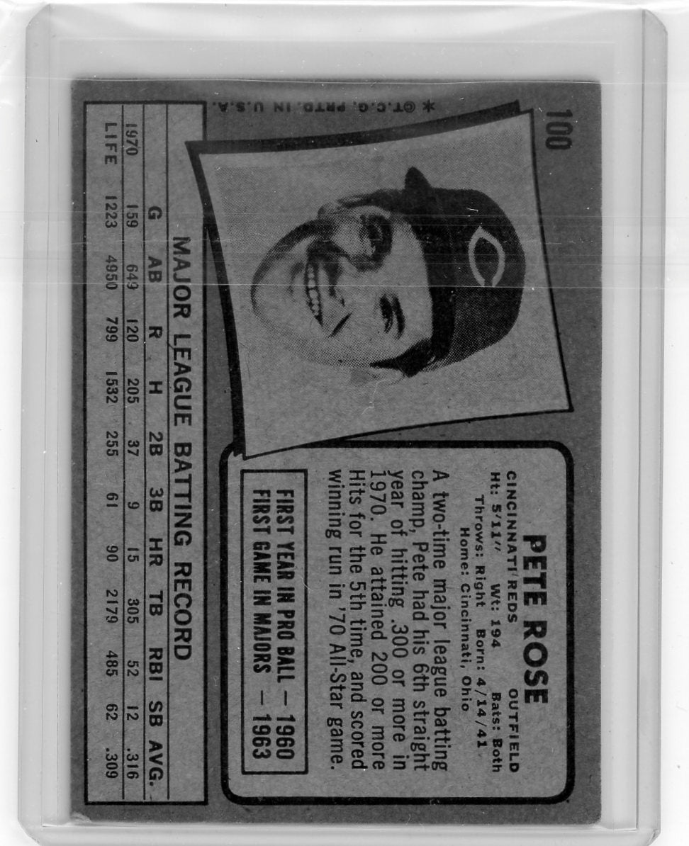 Pete Rose 1971 Topps #100