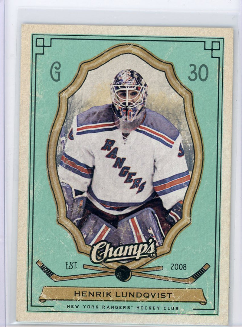 Henrik Lundqvist 2009-10 Upper Deck Champ&