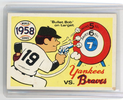 Yankees vs. Braves 1958 World Series 1968 Fleer #55