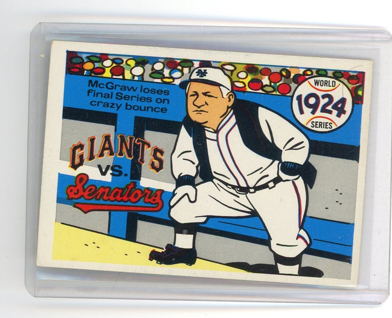 Giants vs. Senators 1924 World Series 1968 Fleer 