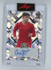 Oakley Cannonier 2022 Leaf Metal cracked ice rookie card autograph #'d 2/34