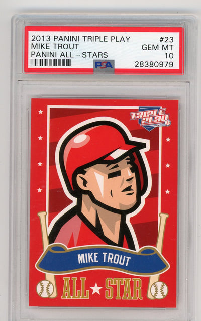 Mike Trout 2013 Panini Triple Play All-Stars PSA 10