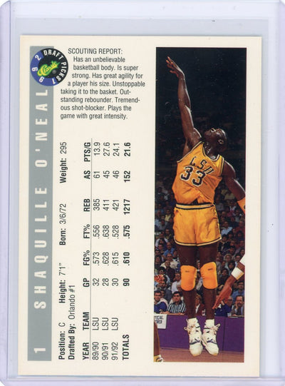 Shaquille O'Neal 1992 Draft Pick Classic #1