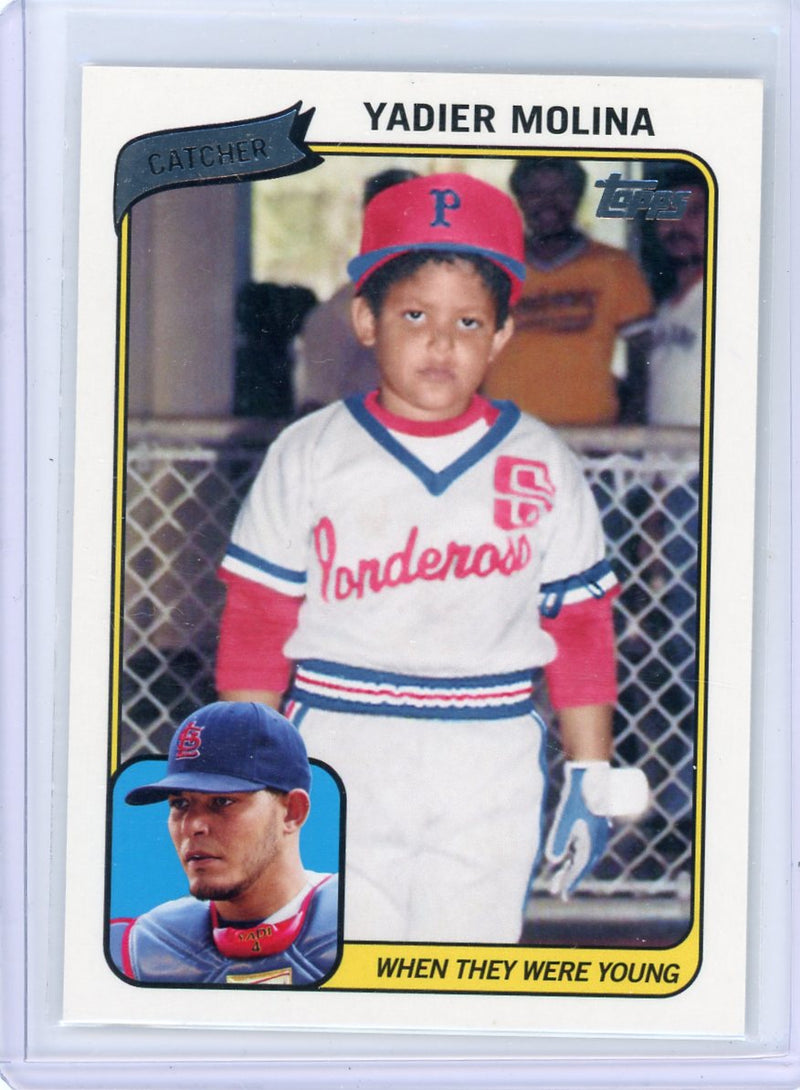 Yadier Molina 2010 Topps When They Were Young 