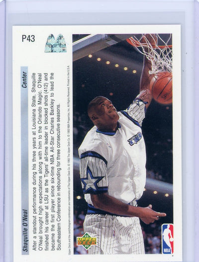 Shaquille O'Neal 1993 Upper Deck Future Force #P43