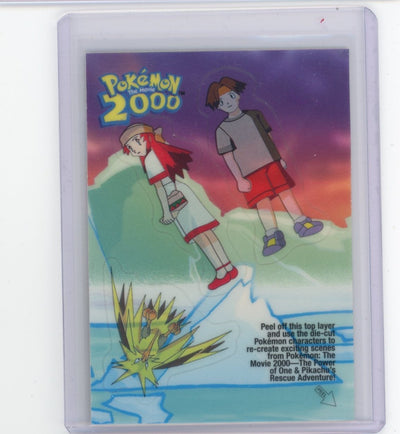 Pokemon Topps The Movie 2000 Sticker Zapdos Melody Tracy #3