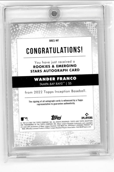 Wander Franco 2022 Topps Inception Rookie Auto #BRES-WF 129/130