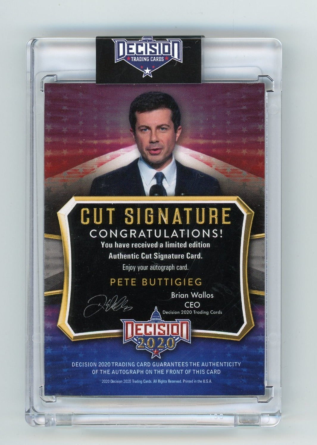 Pete Buttigieg 2020 Decision Cut Signature 2/4